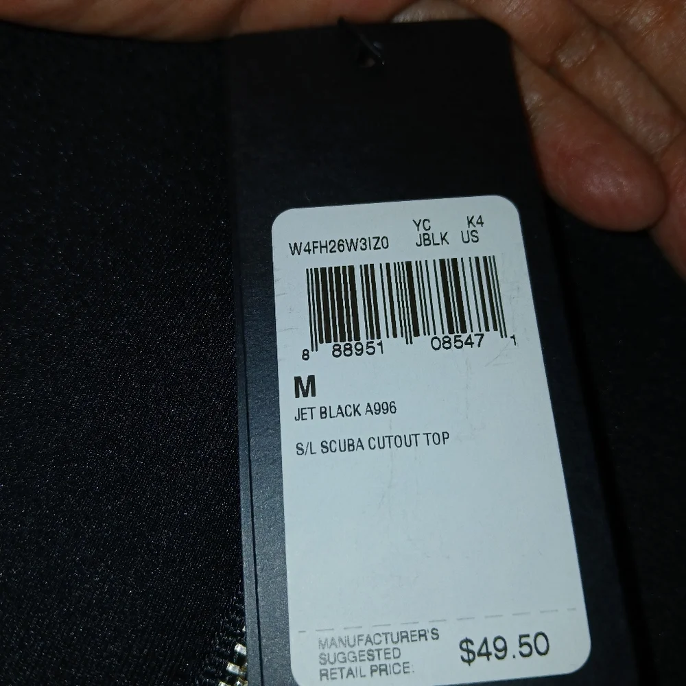 NWT GUESS Scuba Cutout Crop Top M NWT - Picture 14 of 15